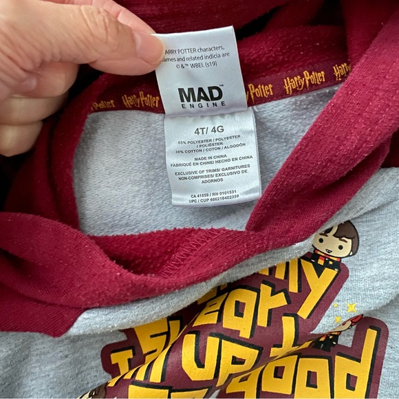 Harry Potter Hoodie (4T) - Picture 2 of 4